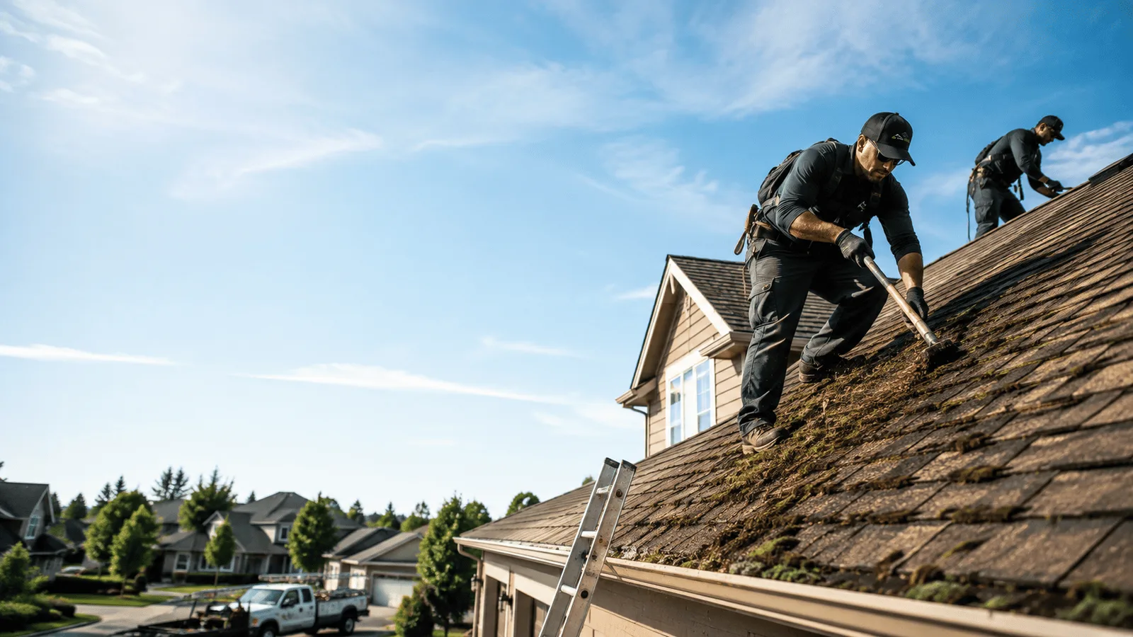 Roof Moss Removal in Bergland, MI near me